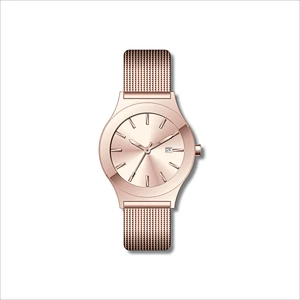 Simple Couple Stainless Steel Watches With Date