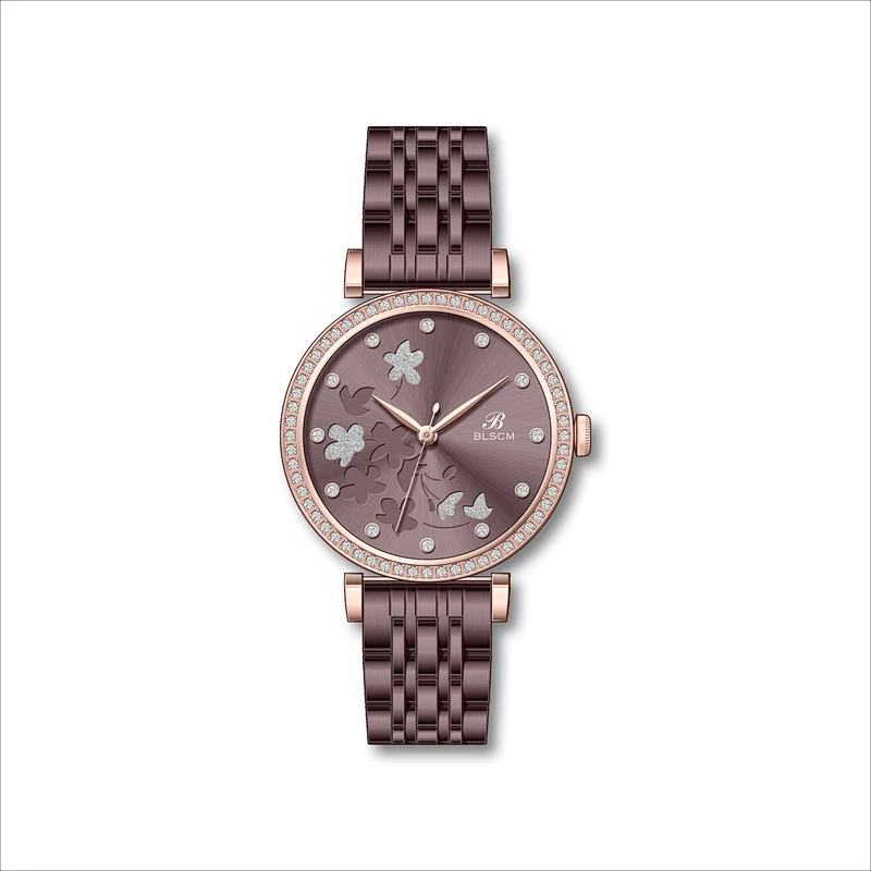 Fashion Stainless Steel Watch For Ladies with Stones