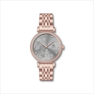 Fashion Stainless Steel Watch For Ladies with Stones