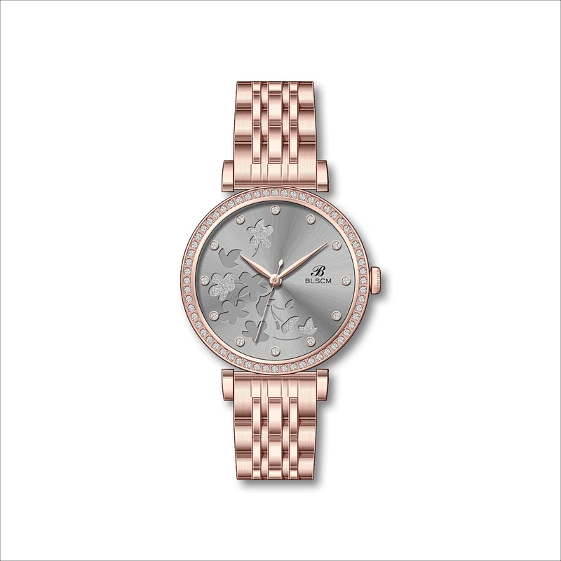 Fashion Stainless Steel Watch For Ladies with Stones
