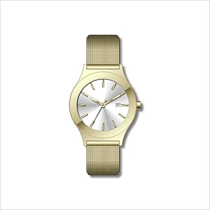 Simple Couple Stainless Steel Watches With Date