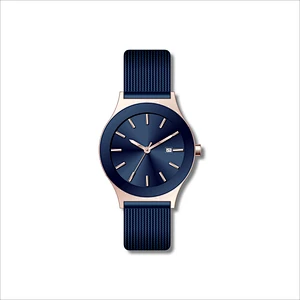 Simple Couple Stainless Steel Watches With Date