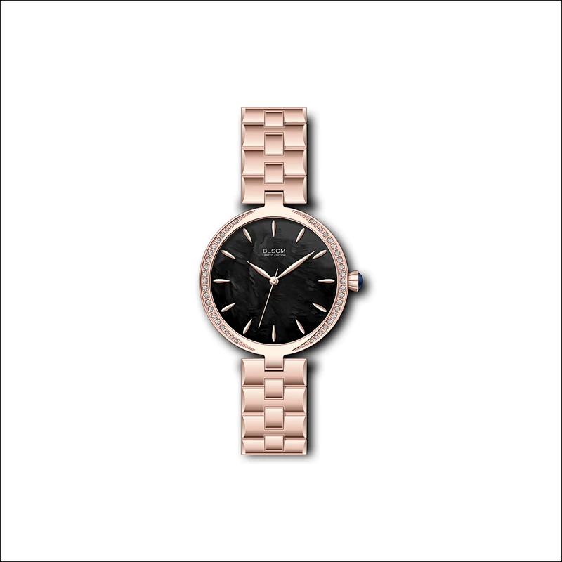 Japan Quartz Ladies Fashion Watches with setting stones