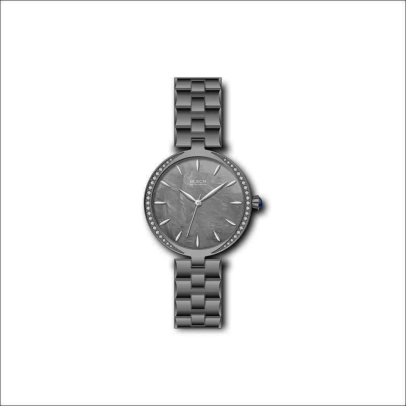 Japan Quartz Ladies Fashion Watches with setting stones