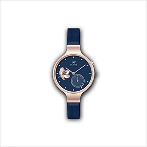Fashion Ladies Women Stainless Steel Watch with genuine leather