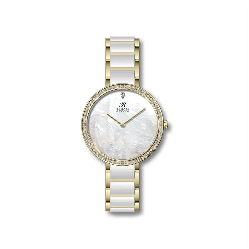 Ladies Stainless Steel Watches with Ceramic