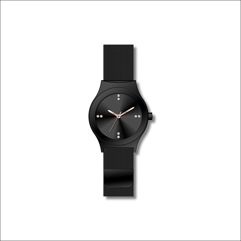 Simple couple stainless steel watches