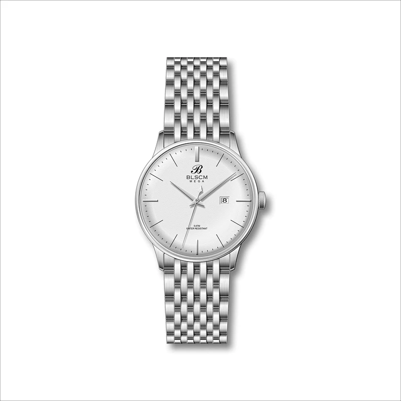 Quartz Simple Couple Stainless Steel Watches