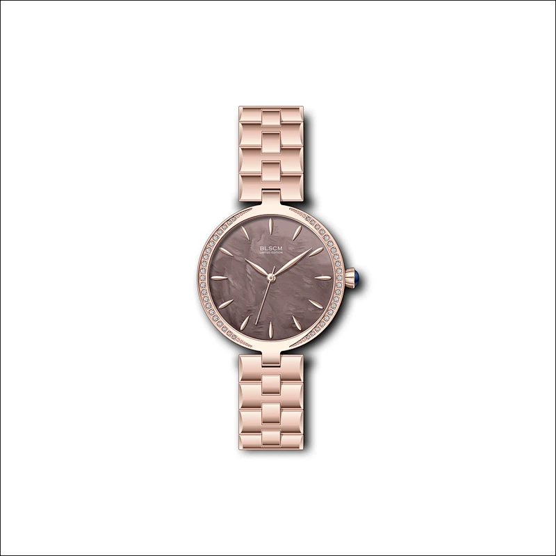 Japan Quartz Ladies Fashion Watches with setting stones