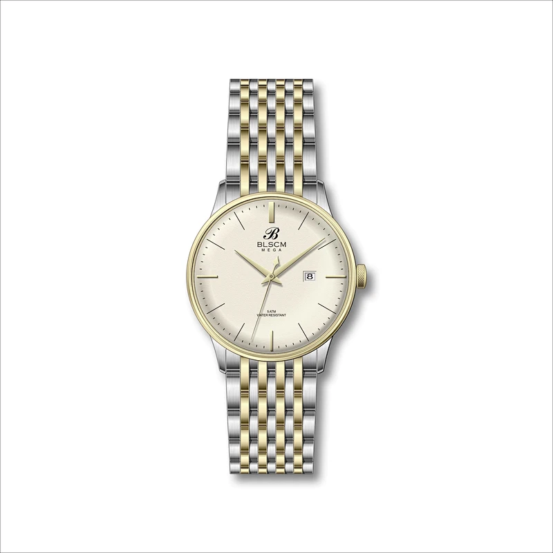 Quartz Simple Couple Stainless Steel Watches