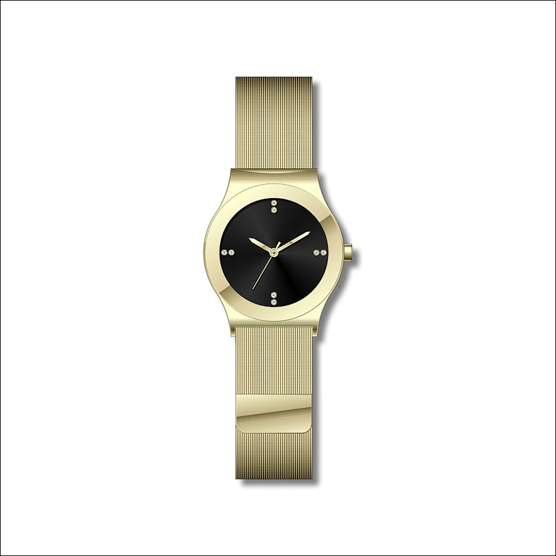 Simple couple stainless steel watches