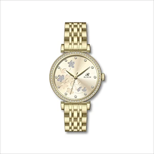 Fashion Stainless Steel Watch For Ladies with Stones