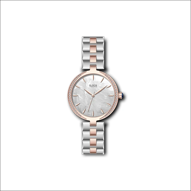 Japan Quartz Ladies Fashion Watches with setting stones