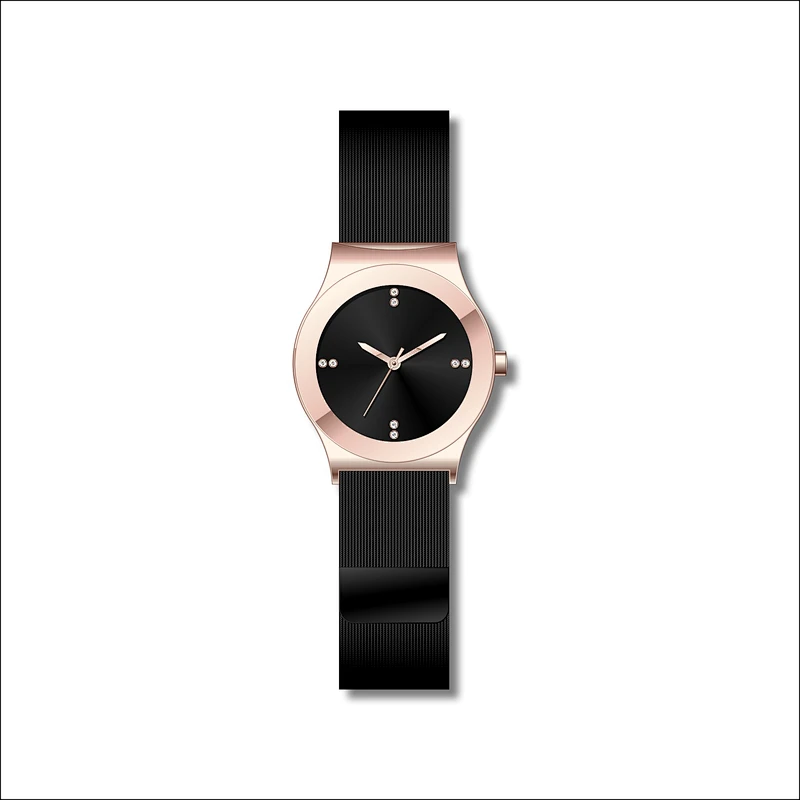 Simple couple stainless steel watches