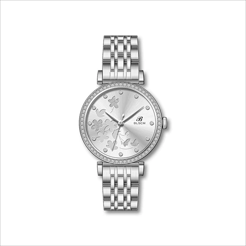 Fashion Stainless Steel Watch For Ladies with Stones