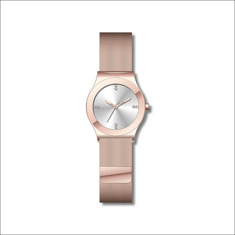 Simple couple stainless steel watches