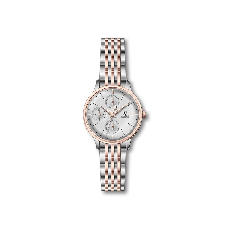 Popular Business Women Stainless Steel Multi-function Watches
