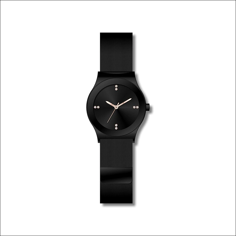 Simple couple stainless steel watches
