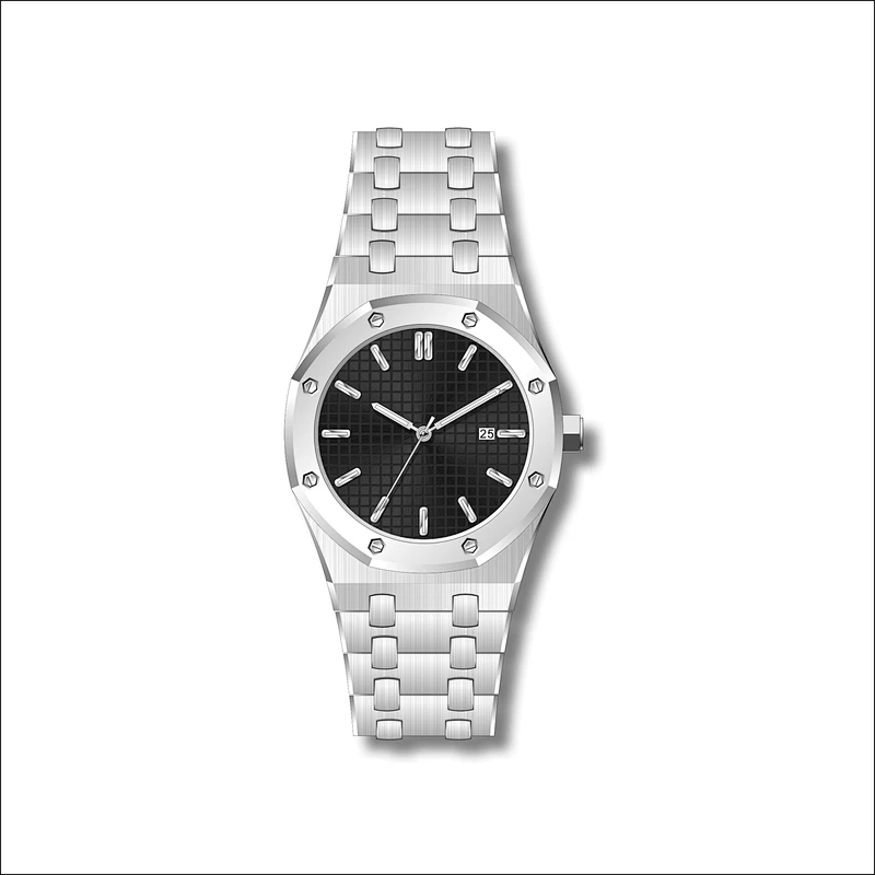 Famous classic minimalist Men stainless steel watches with date