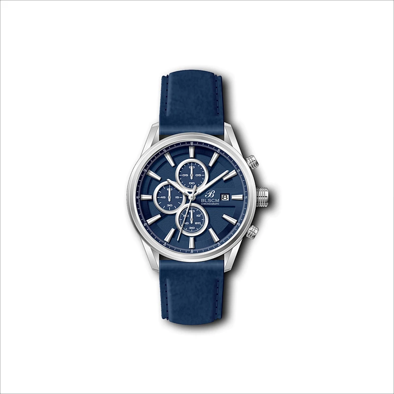 Sports Chronograph Gents Watches With Leather band