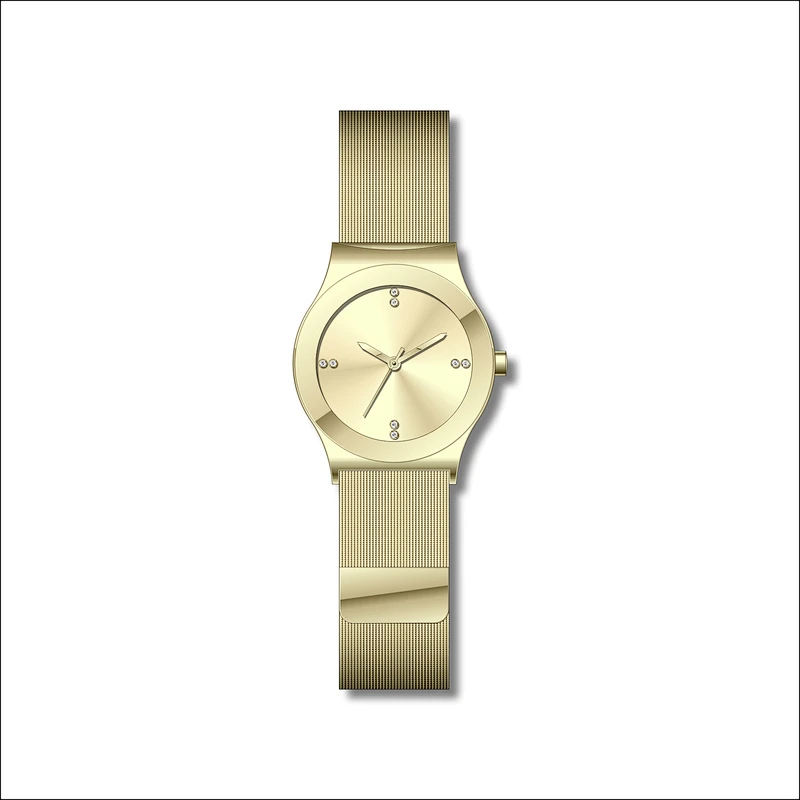 Simple couple stainless steel watches