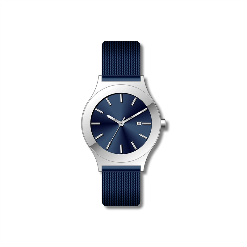 Simple Couple Stainless Steel Watches With Date