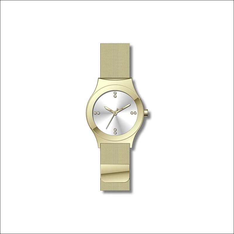 Simple couple stainless steel watches