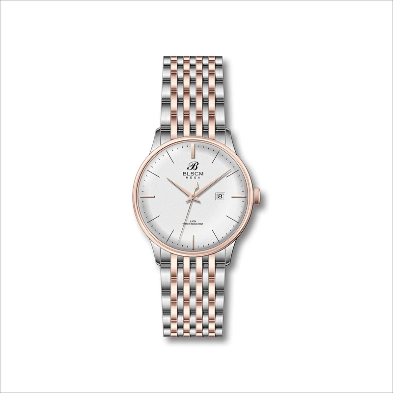 Quartz Simple Couple Stainless Steel Watches