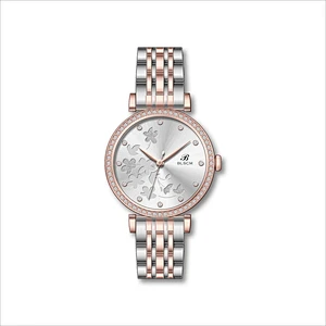 Fashion Stainless Steel Watch For Ladies with Stones