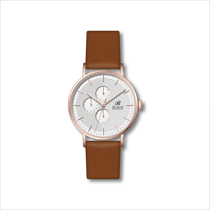 Simply Couple Stainless Steel Watches Leather band