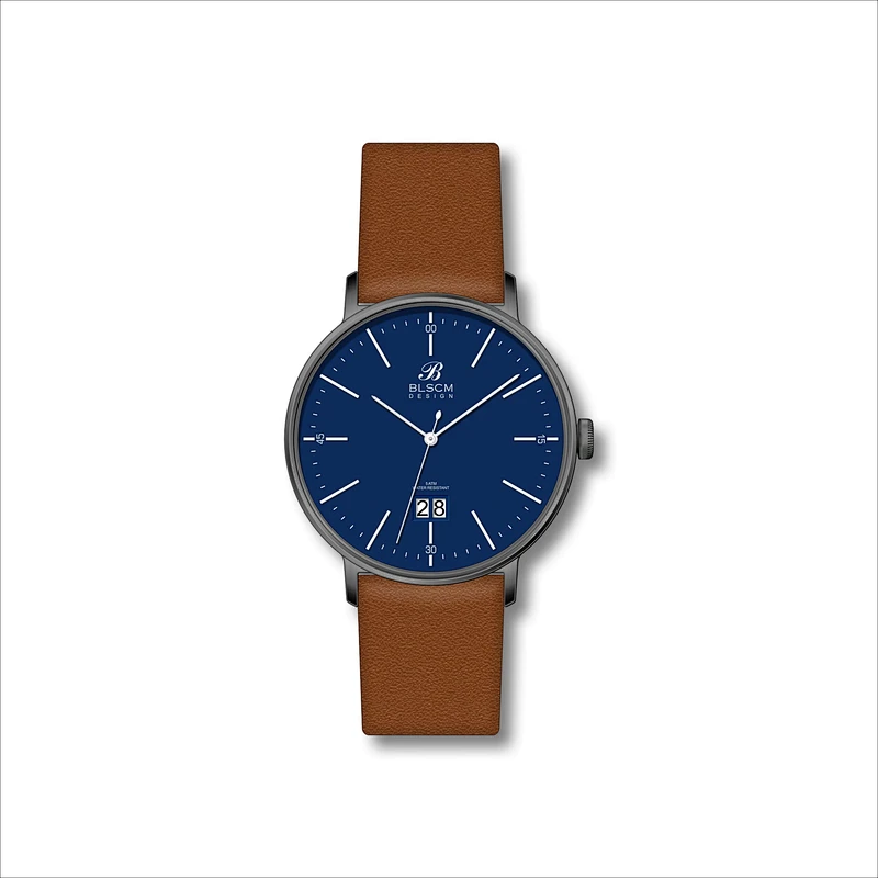 Simply Men Stainless Steel Watches with Leather band