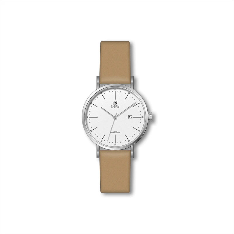 Ladies Stainless steel Watches Leather Strap