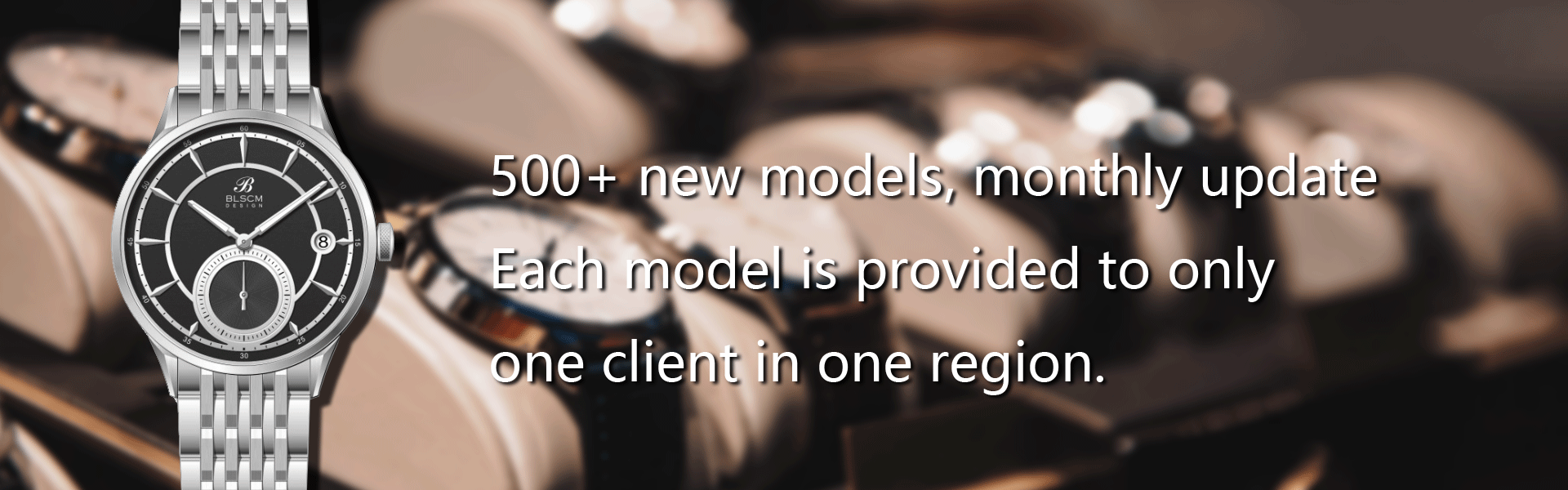 500+ new models, monthly update Each model is provided to only one client in one region.