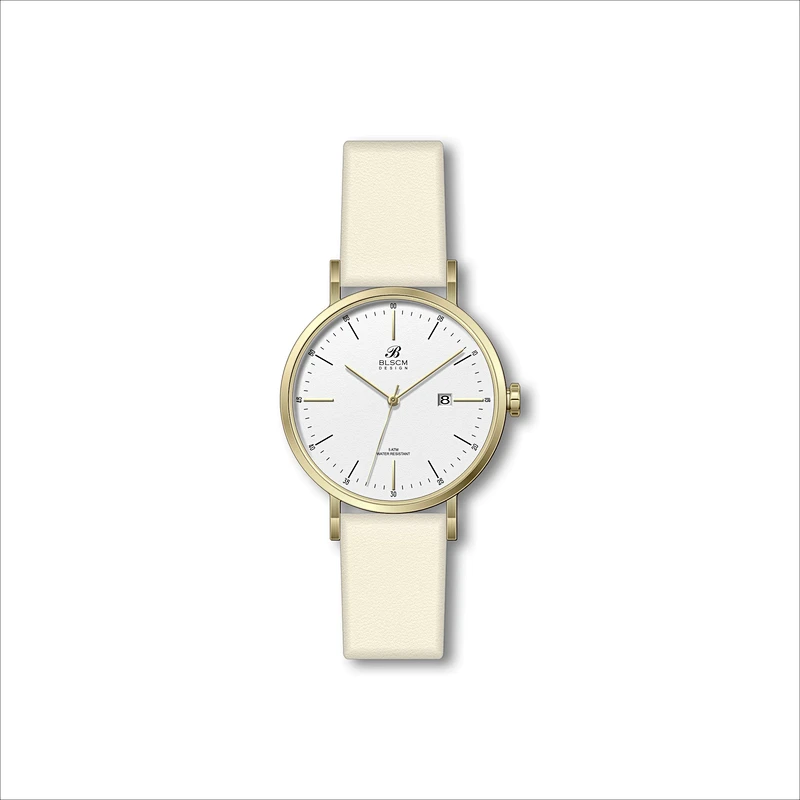 Ladies Stainless steel Watches Leather Strap