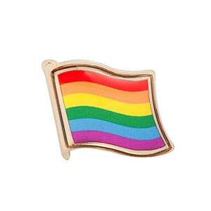 Manufacturer Custom Made Metal Pin Badges With Butterfly Clasp Rainbow Pins