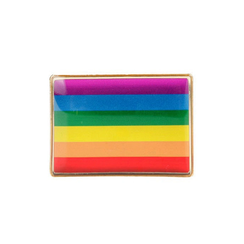 Manufacturer Custom Made Metal Pin Badges With Butterfly Clasp Rainbow Pins