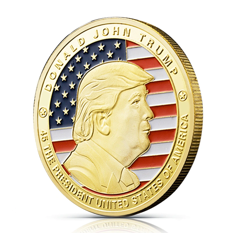 Gold plated trump Coins