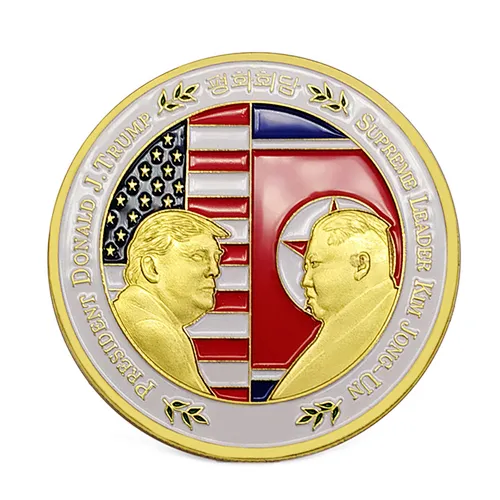 Gold plated trump Coins