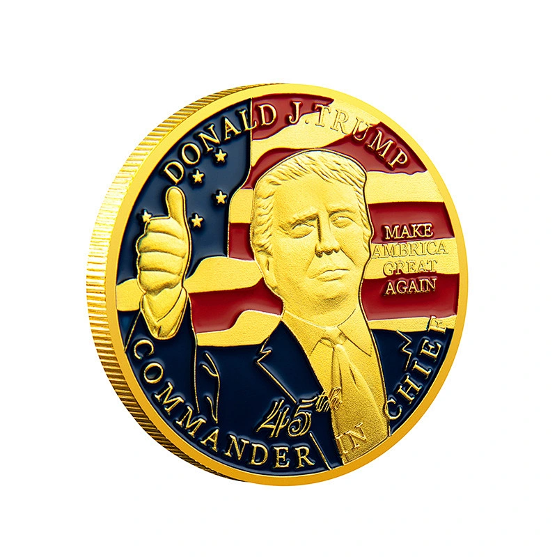 Gold plated trump Coins