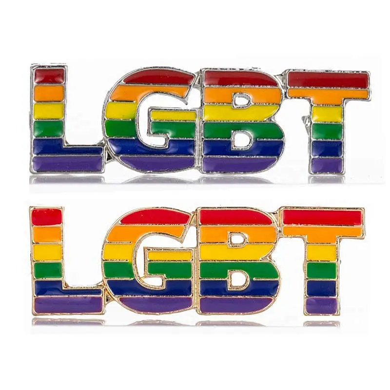 Hot Sale Custom Hard Enamel Rainbow Lapel Pin Badge