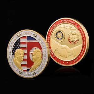 Gold plated trump Coins