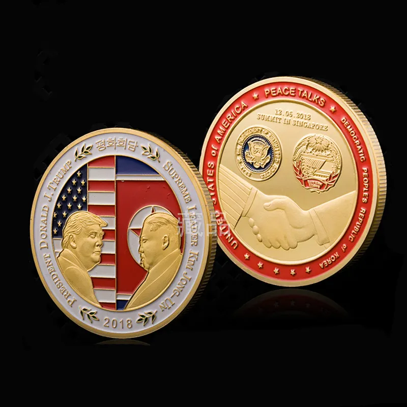 Gold plated trump Coins