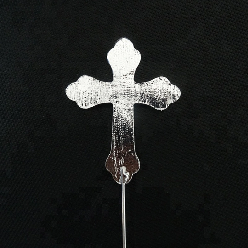 various styles Floral Stick rhinestone CROSS CAKE TOPPER