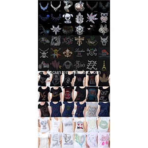 Wholesale Custom Rhinestone Transfer Hot Fix Strass Motif