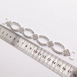 Oval Framed Rhinestone Pave Swimsuit Beauty Contest Bikini Connector