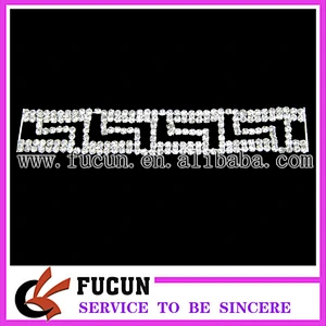 bulk metal buckles sew on glass and rhinestone connector for bikini