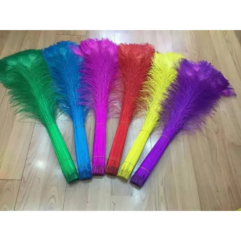 Wholesales party Cheap Beautiful Natural Or Dyed Peacock Feather For Sale