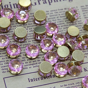 4mm 6mm 8mm 10mm gold claw setting crystal rhinestones beads wholesale