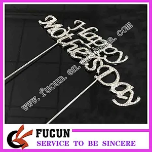 Happy mother day festival crystal decoration cake accessories cake topper