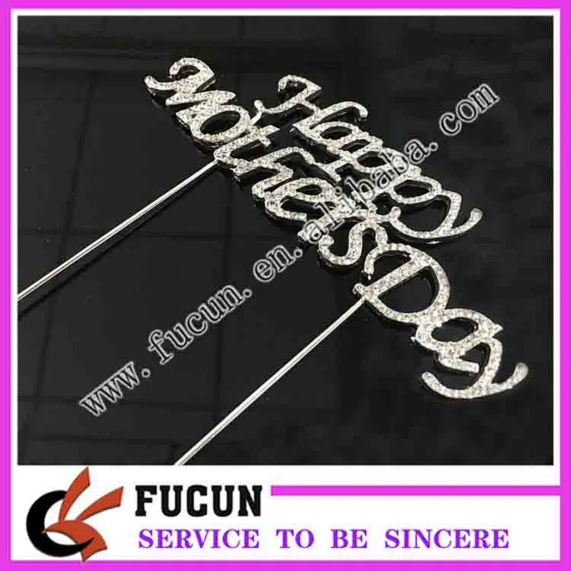 Happy mother day festival crystal decoration cake accessories cake topper